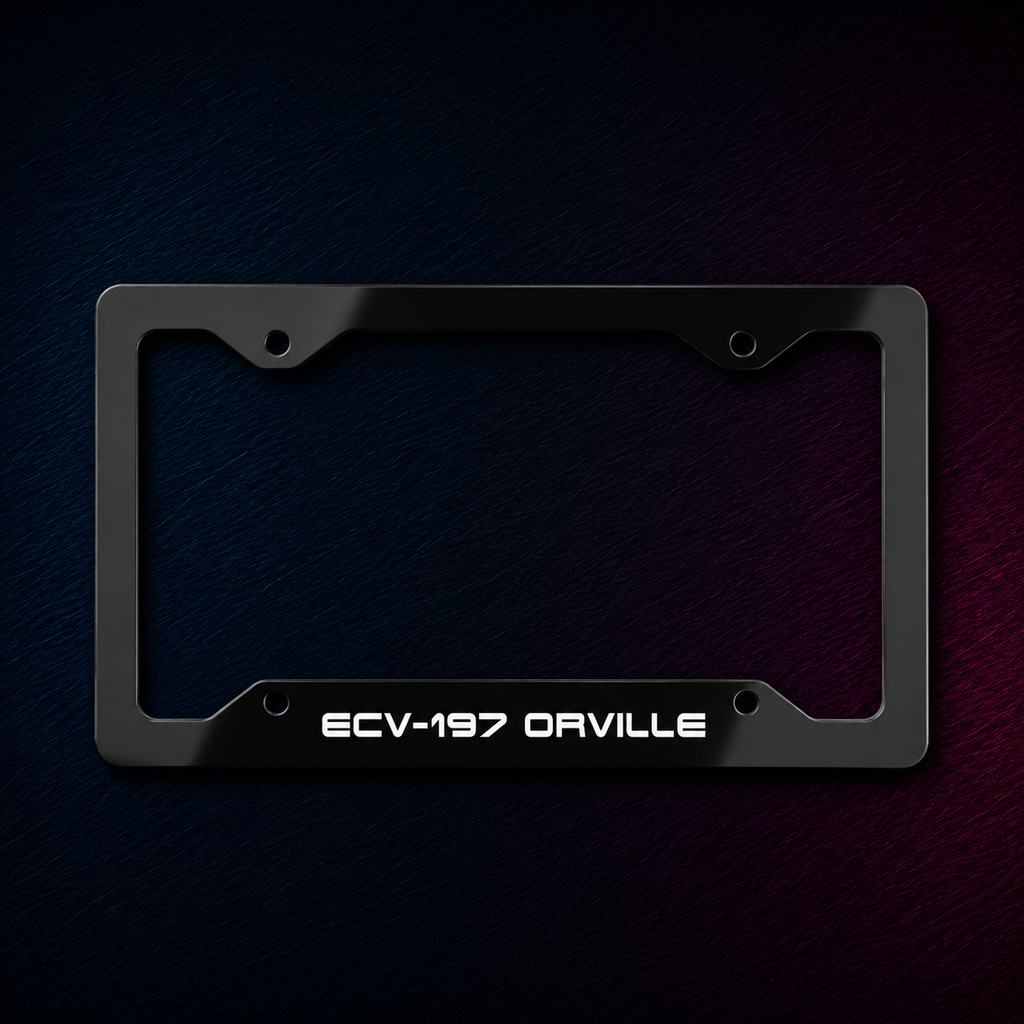ECV-197 Orville License Plate Frame