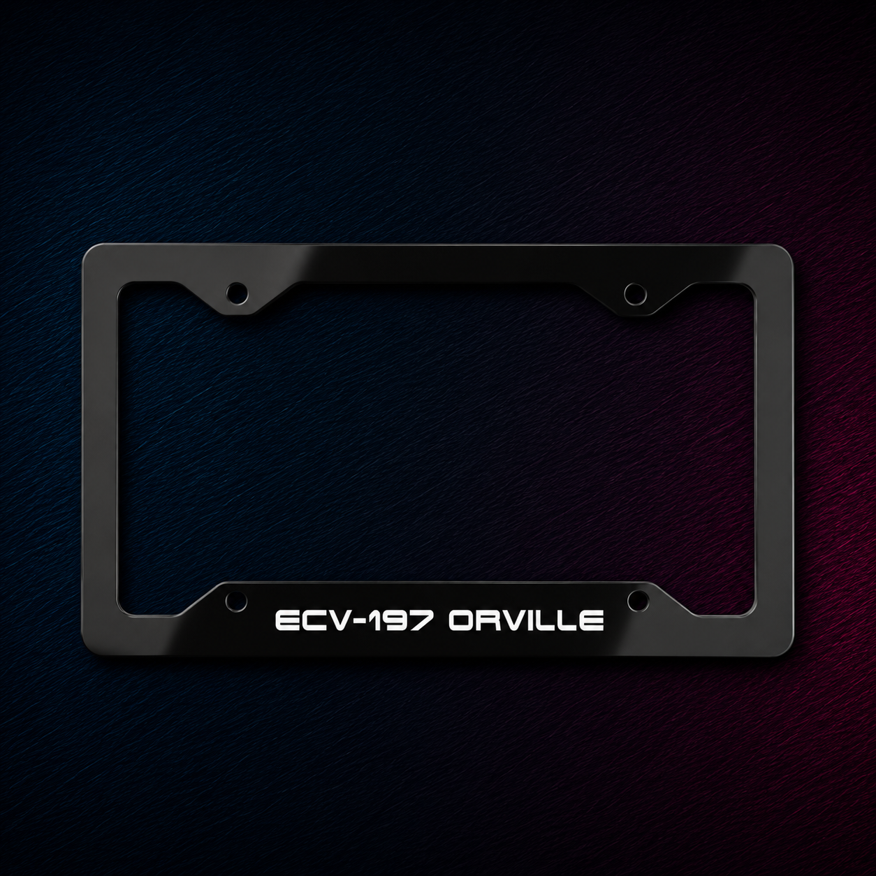 ECV-197 Orville License Plate Frame