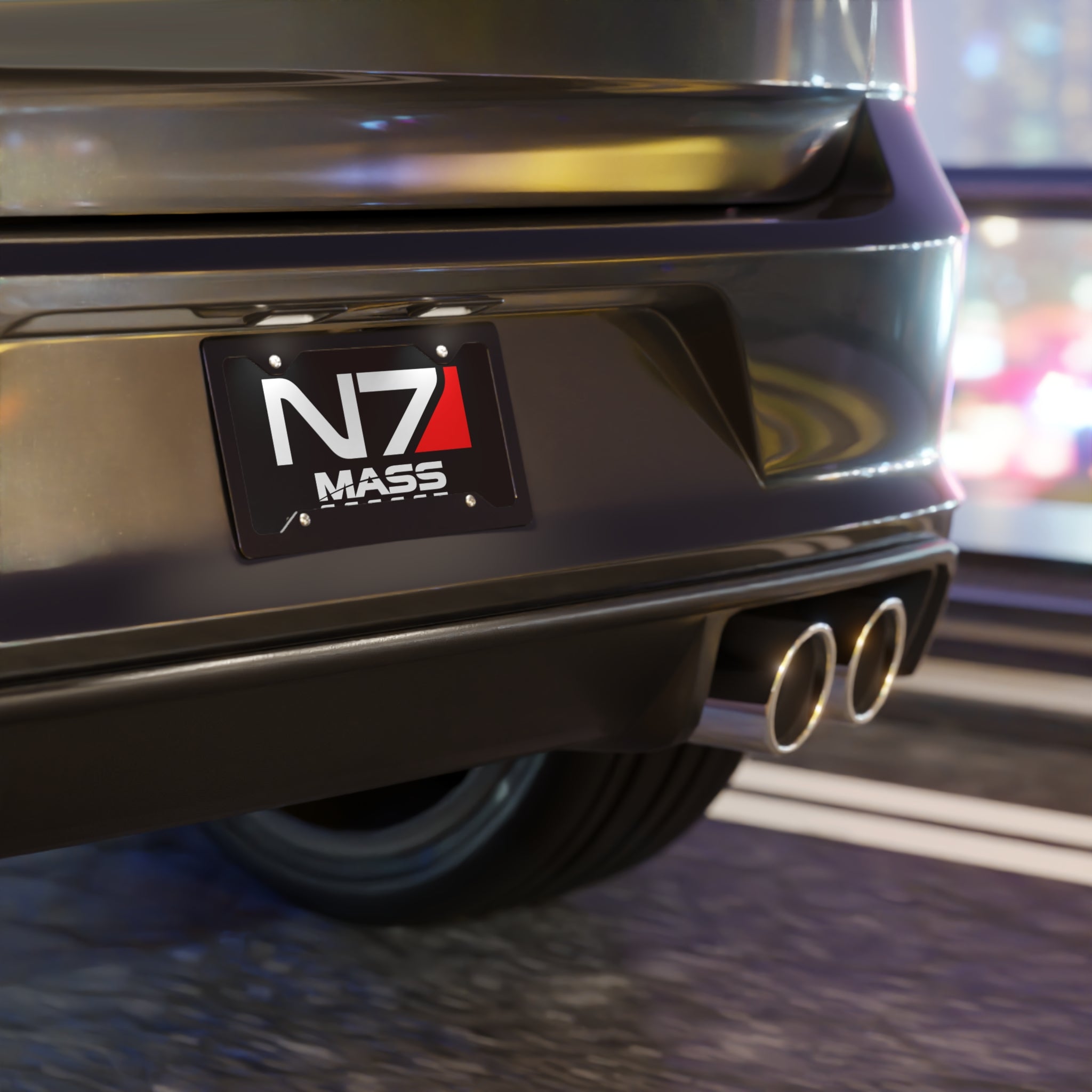N7 Mass Effect License Plate