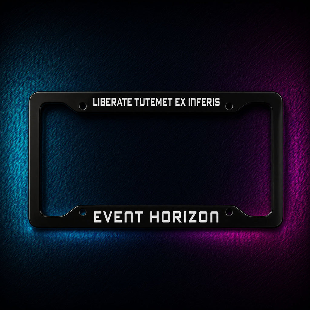 Event Horizon License Plate Frame