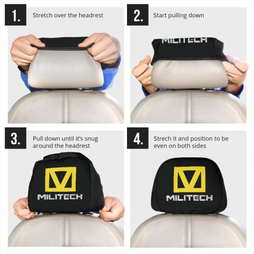 Militech Car Seat Headrest Covers