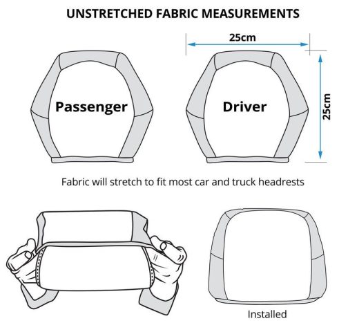 Cerberus Car Seat Headrest Covers