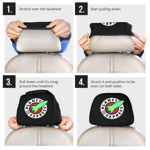 Planet Express Car Seat Headrest Covers