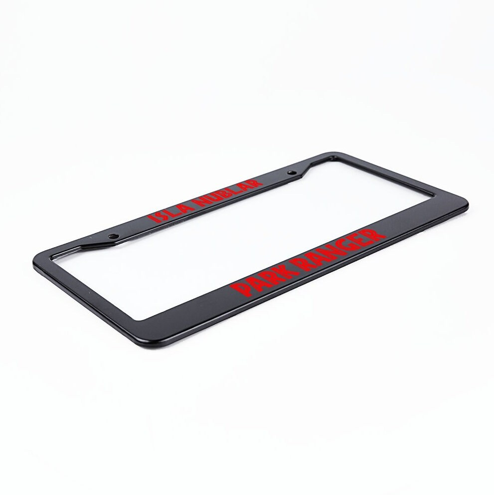 Isla Nublar Park Ranger License Plate Frame