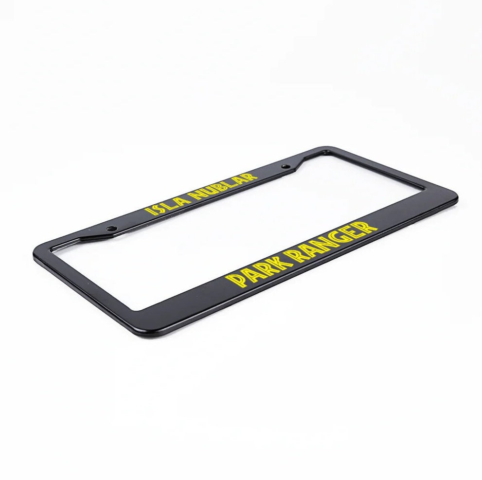 Isla Nublar Park Ranger License Plate Frame