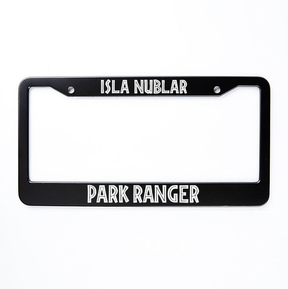 Isla Nublar Park Ranger License Plate Frame