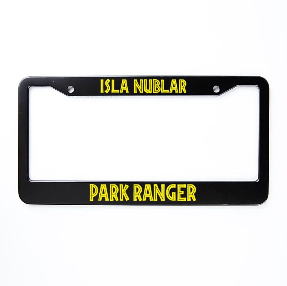 Isla Nublar Park Ranger License Plate Frame
