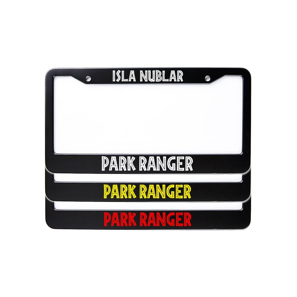 Isla Nublar Park Ranger License Plate Frame