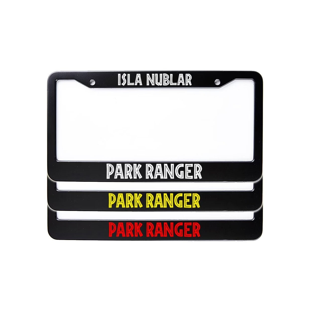 Isla Nublar Park Ranger License Plate Frame