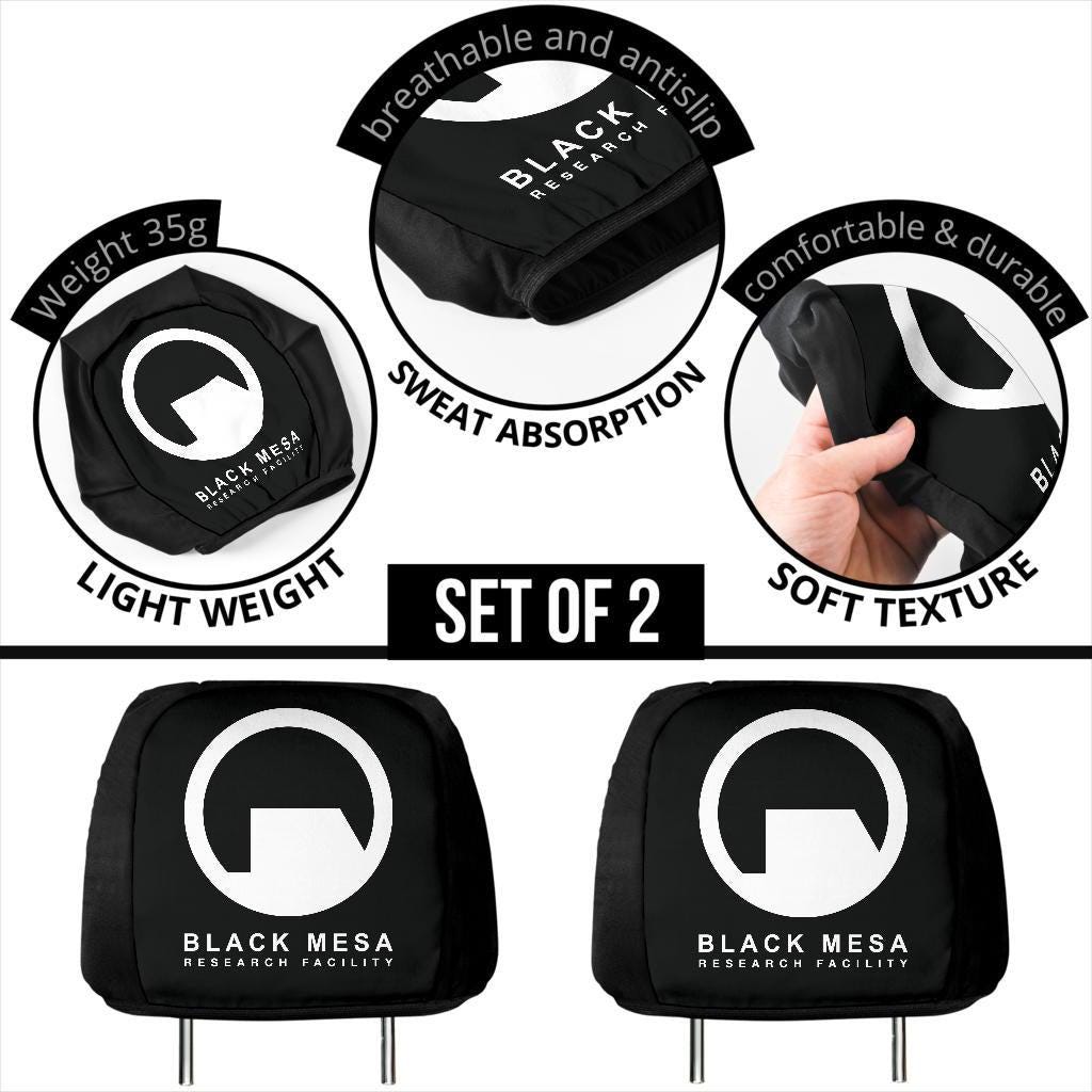 Black Mesa Headrest Covers