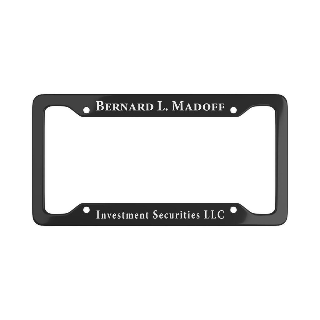 Bernard L Madoff License Plate Frame