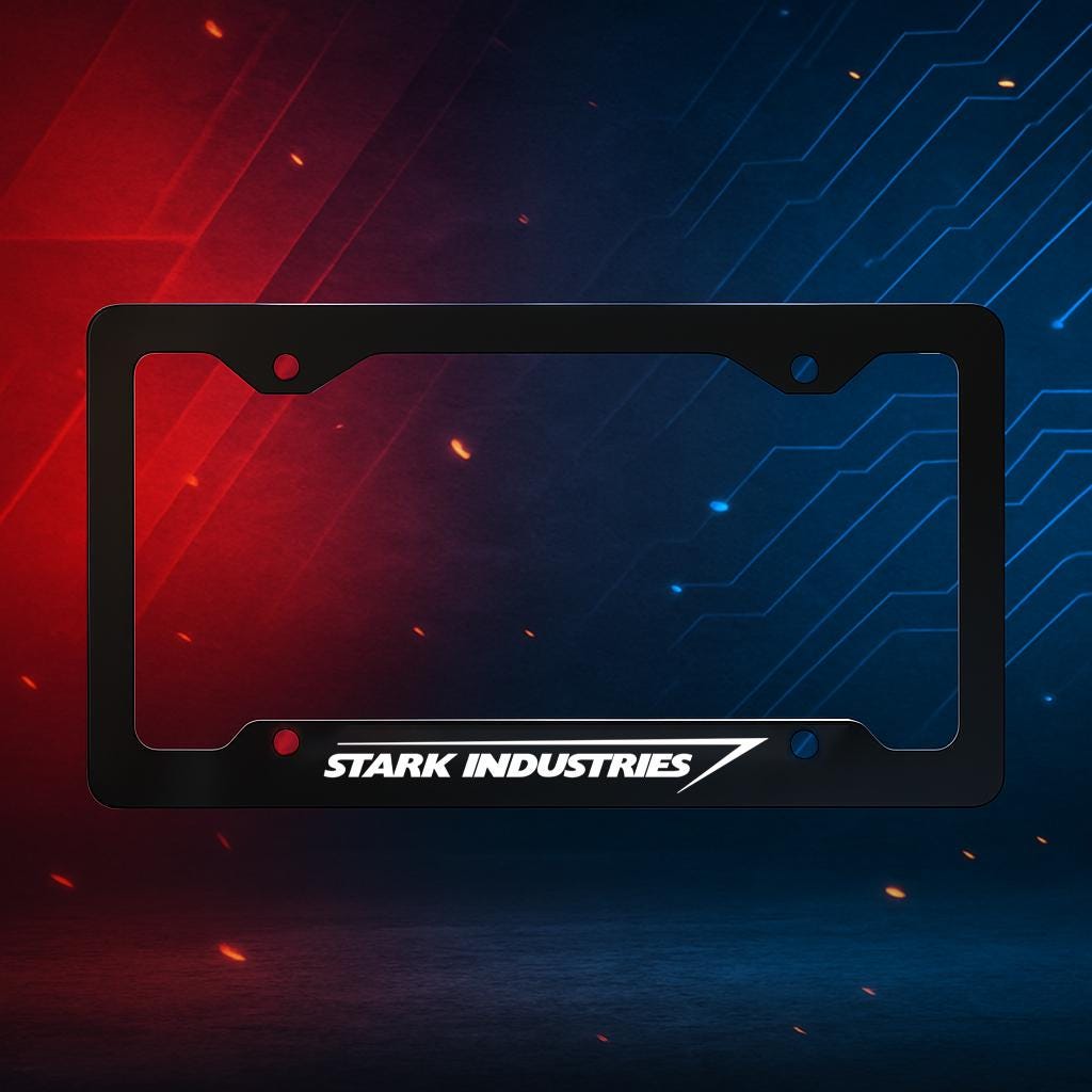 Stark Industries License Plate Frame