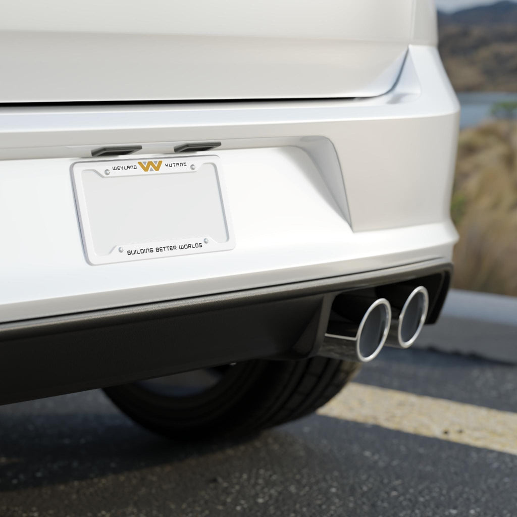 White Weyland-Yutani License Plate Frame