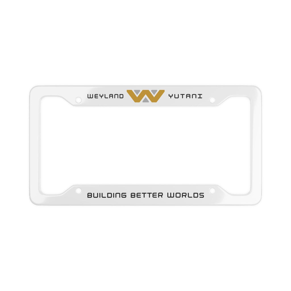 White Weyland-Yutani License Plate Frame