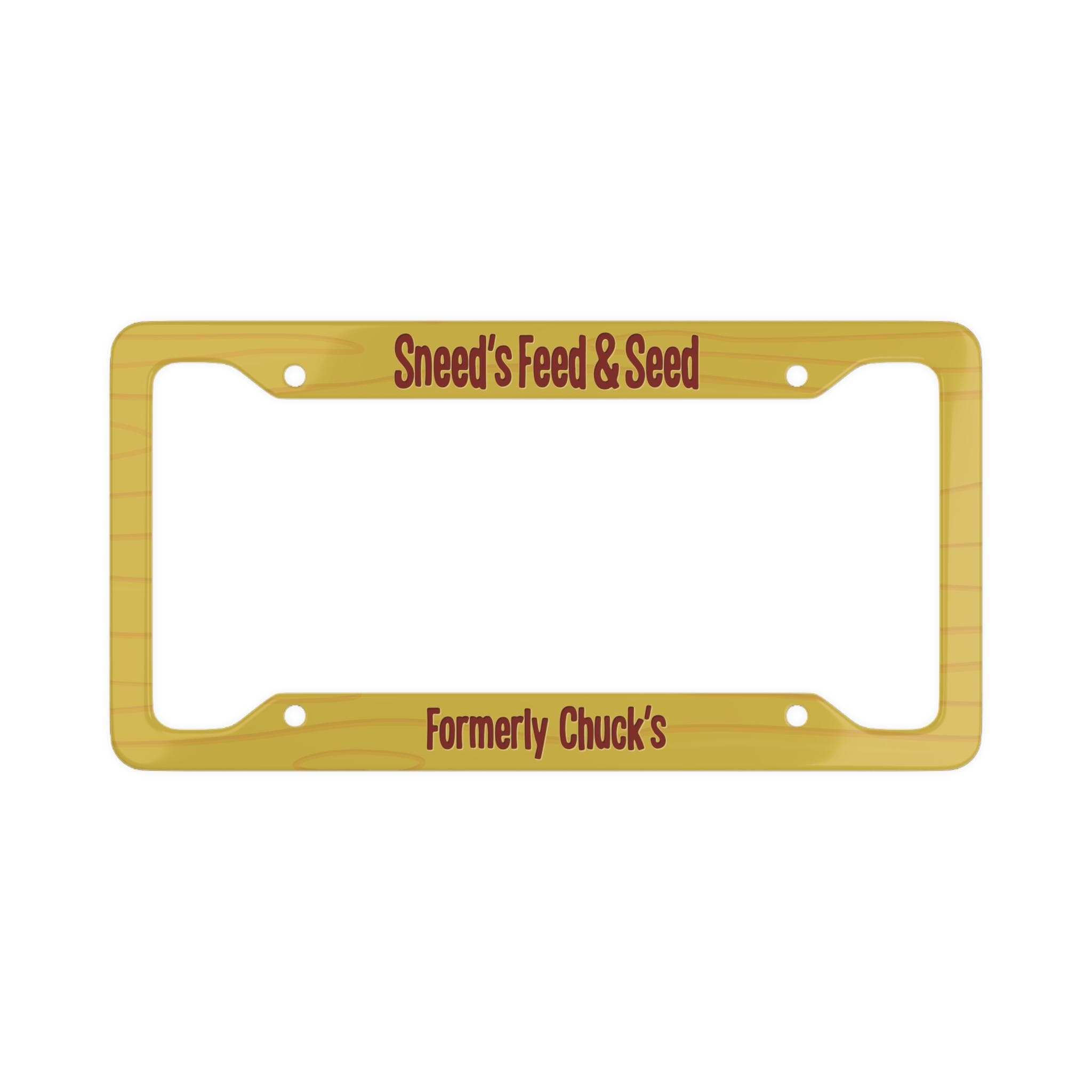 Sneed's Feed and Seed License Plate Frame