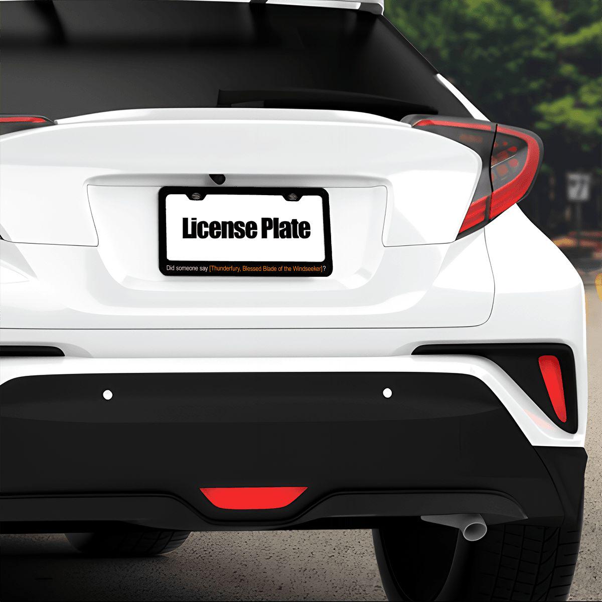 Thunderfury License Plate Frame