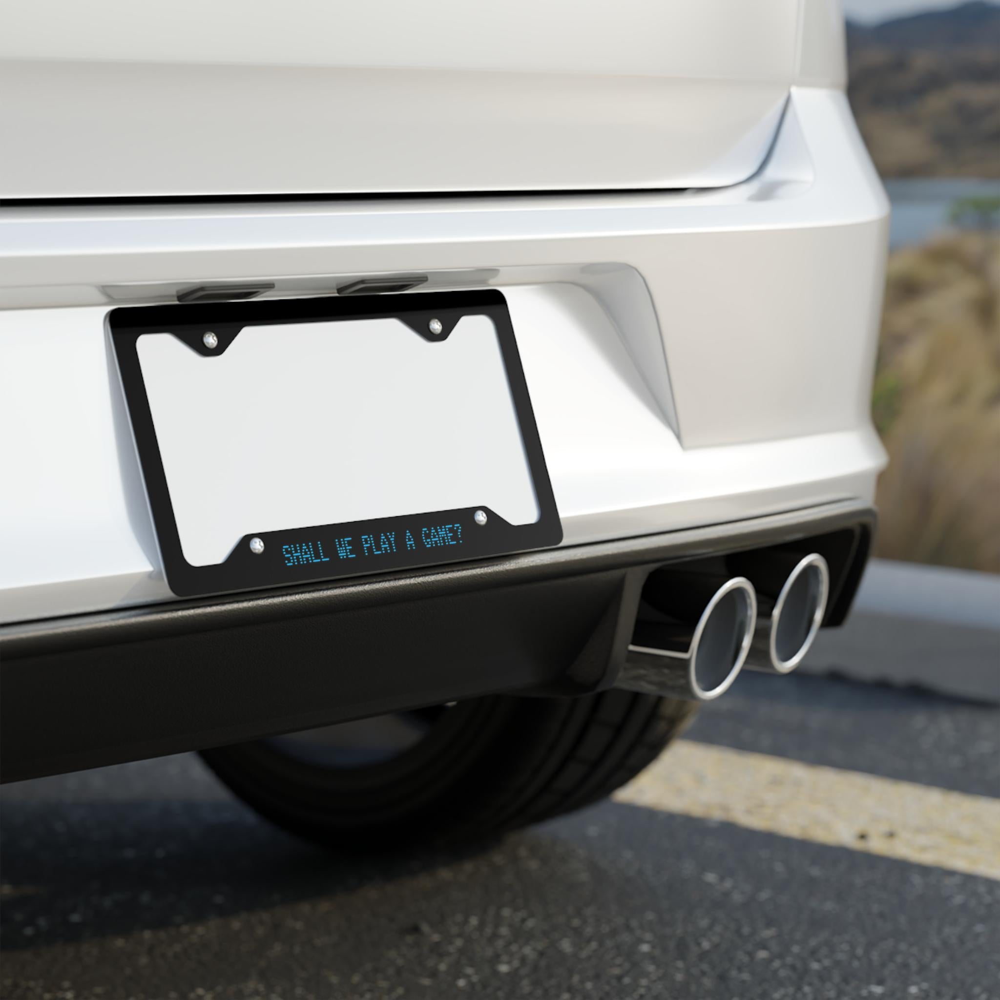Shall We Play a Game License Plate Frame