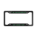 Overencumbered License Plate Frame