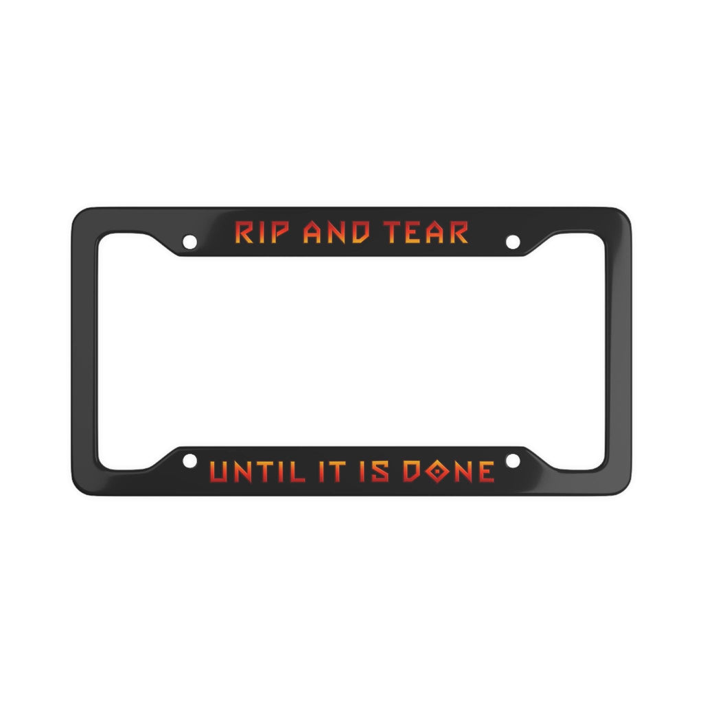 Rip and Tear License Plate Frame