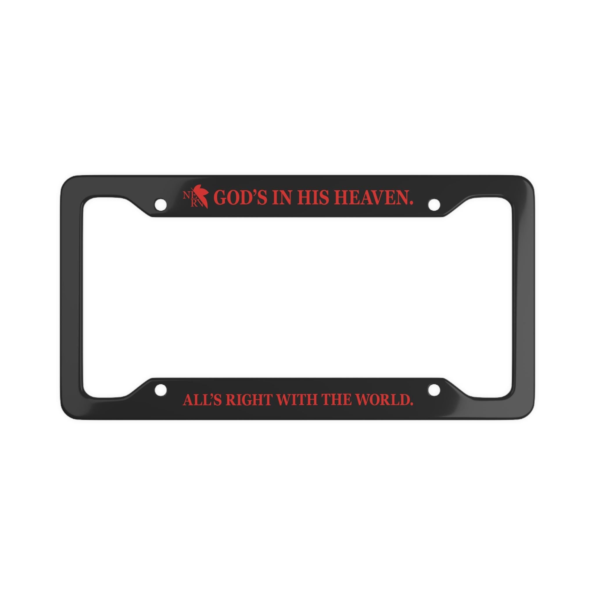 NERV License Plate Frame