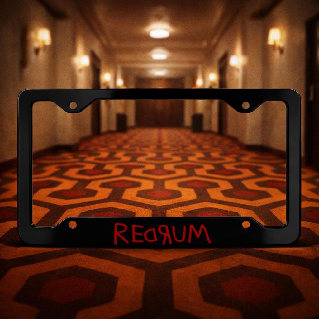 REDRUM License Plate Frame