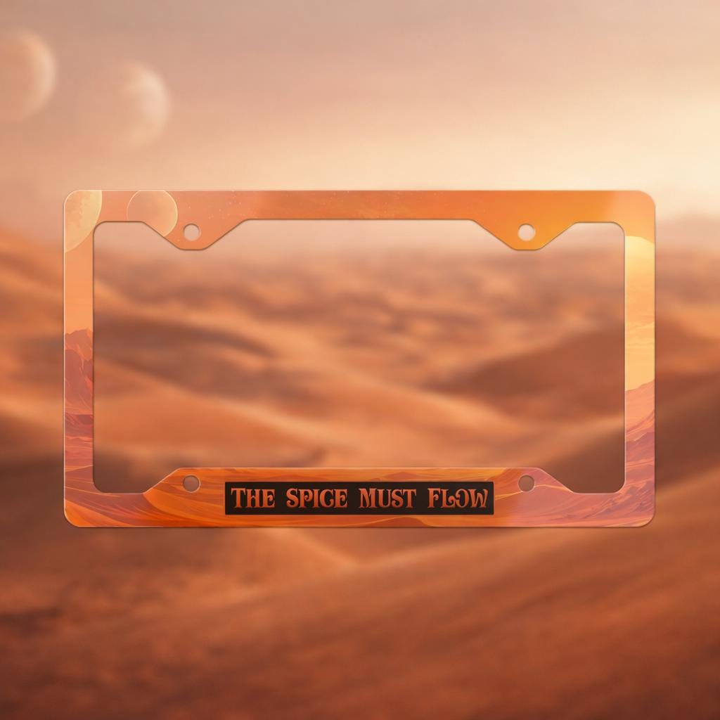 The Spice Must Flow License Plate Frame