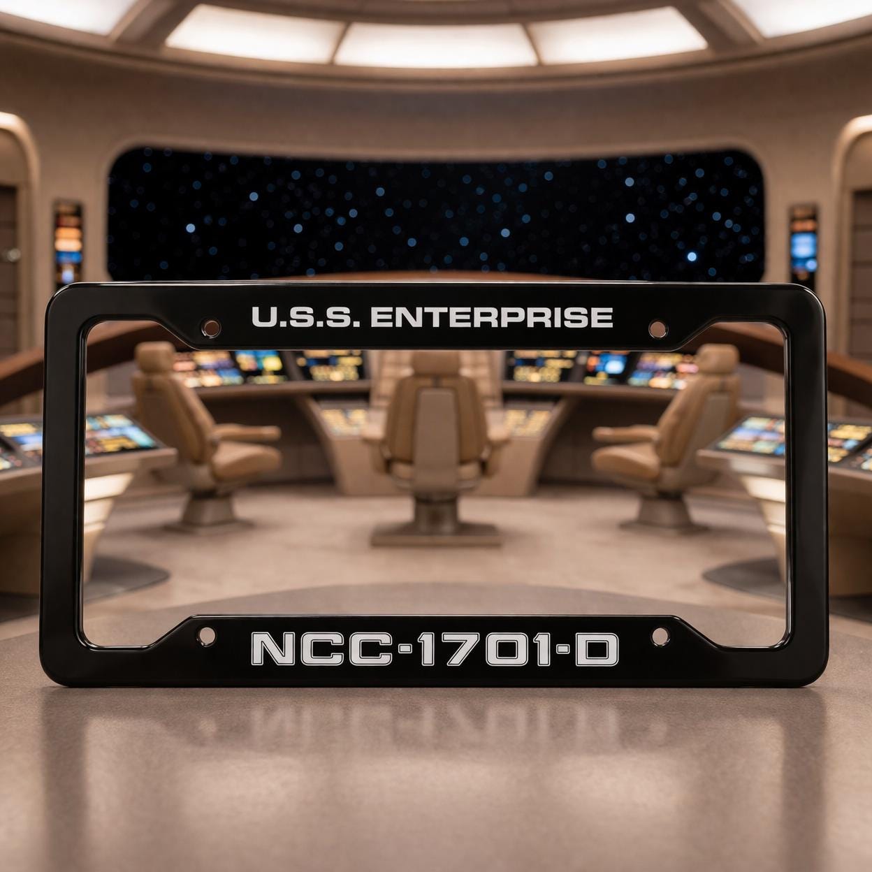 NCC-1701-D License Plate Frame
