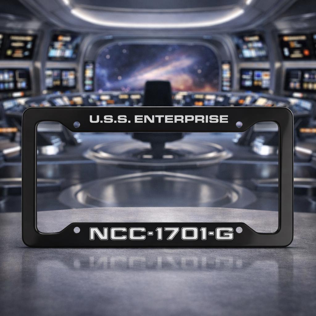 NCC-1701-G License Plate Frame