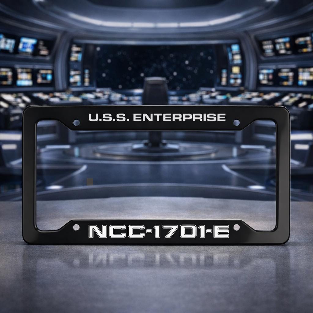 NCC-1701-E License Plate Frame