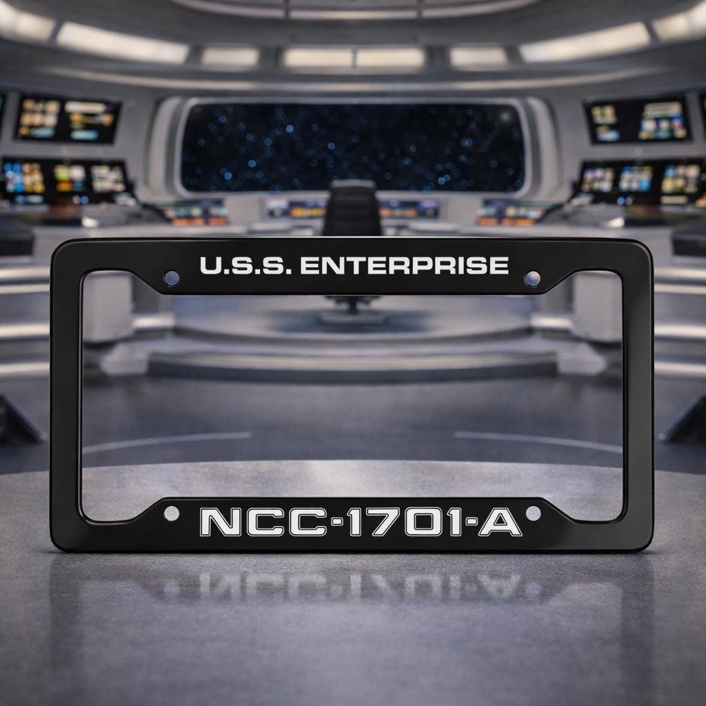 NCC-1701-A License Plate Frame