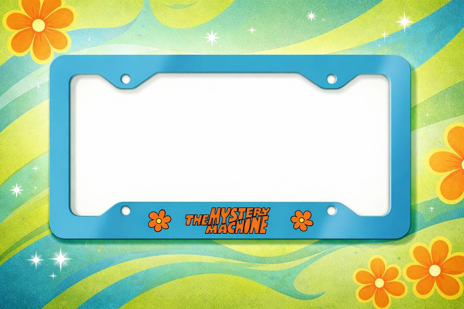 Mystery Machine License Plate Frame
