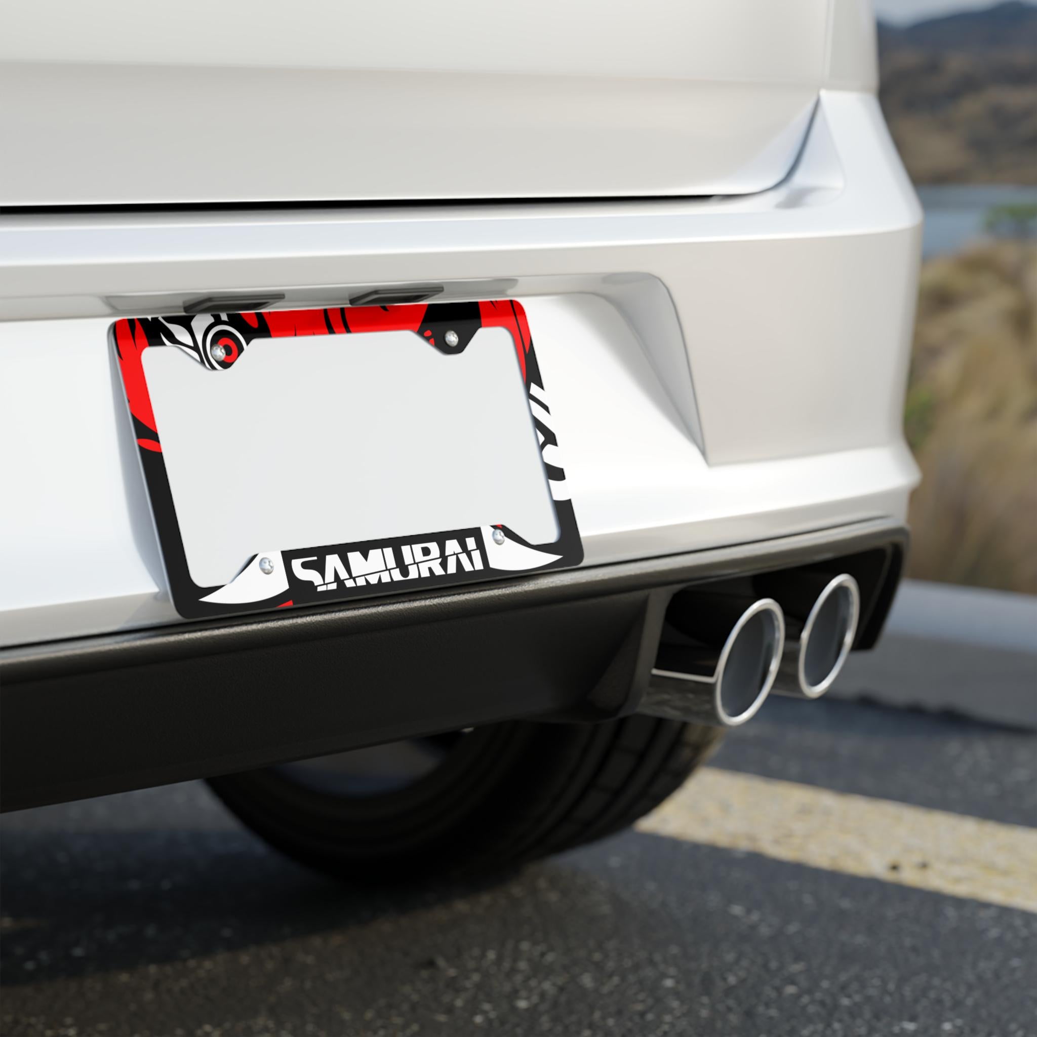 Samurai License Plate Frame