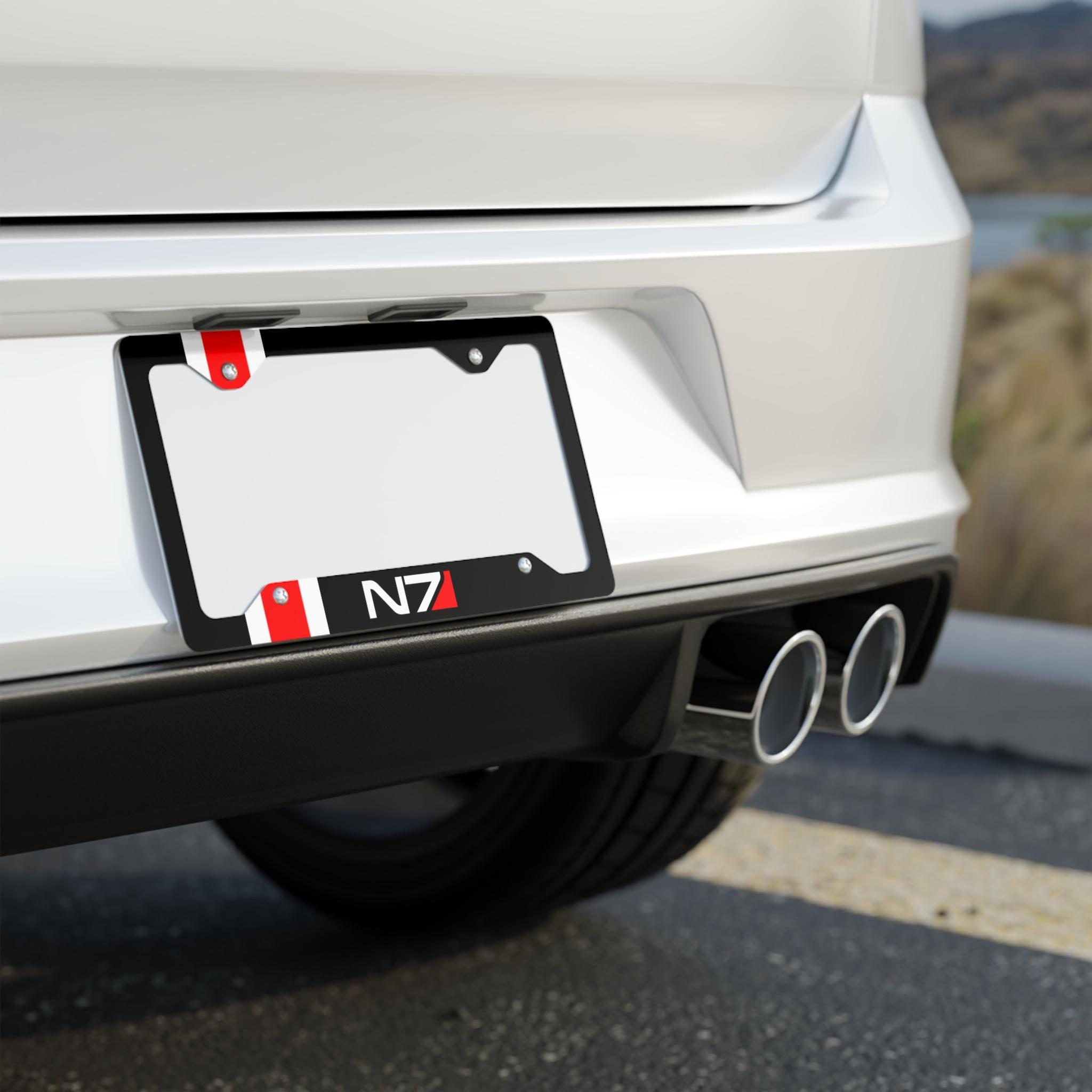 N7 Stripe License Plate Frame
