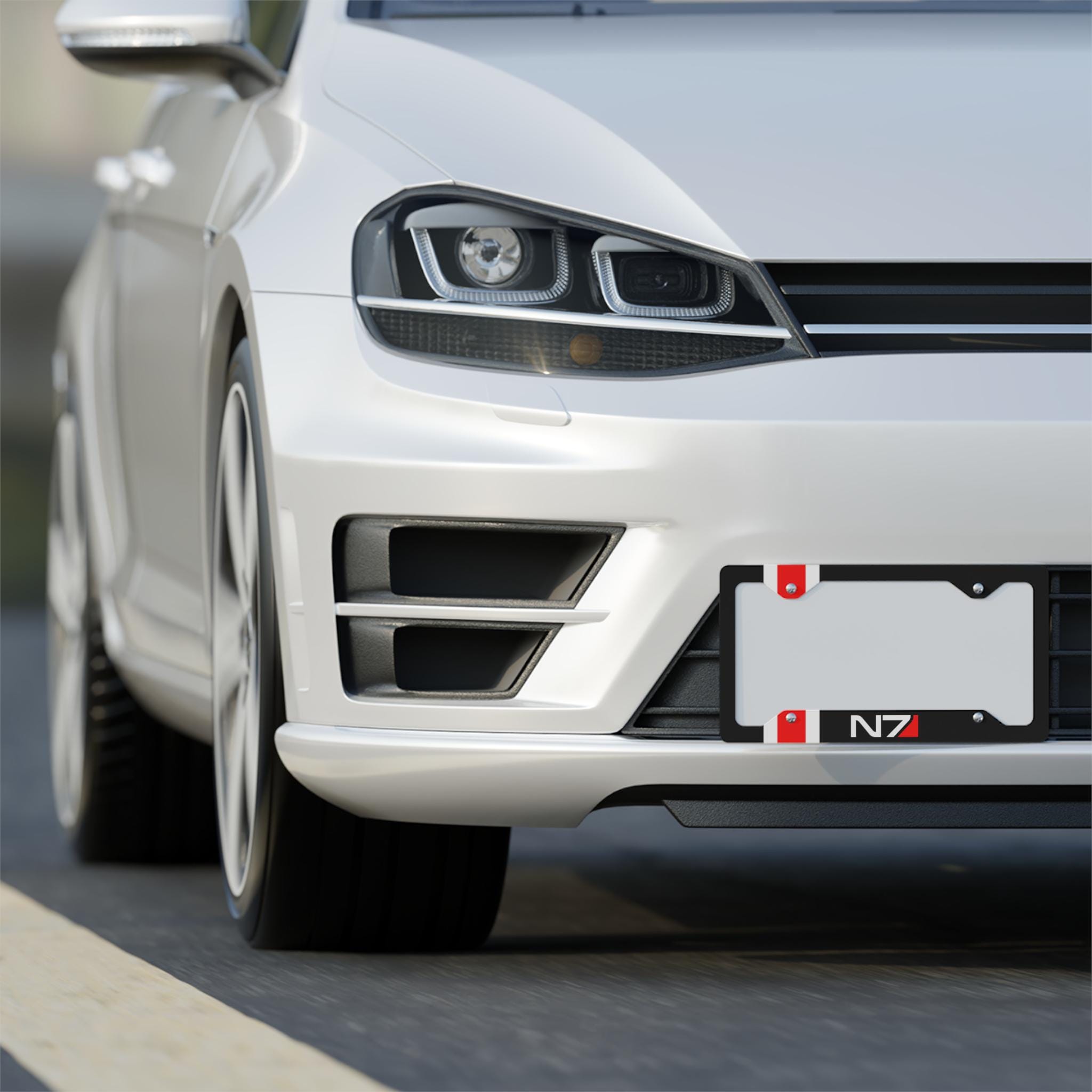 N7 Stripe License Plate Frame