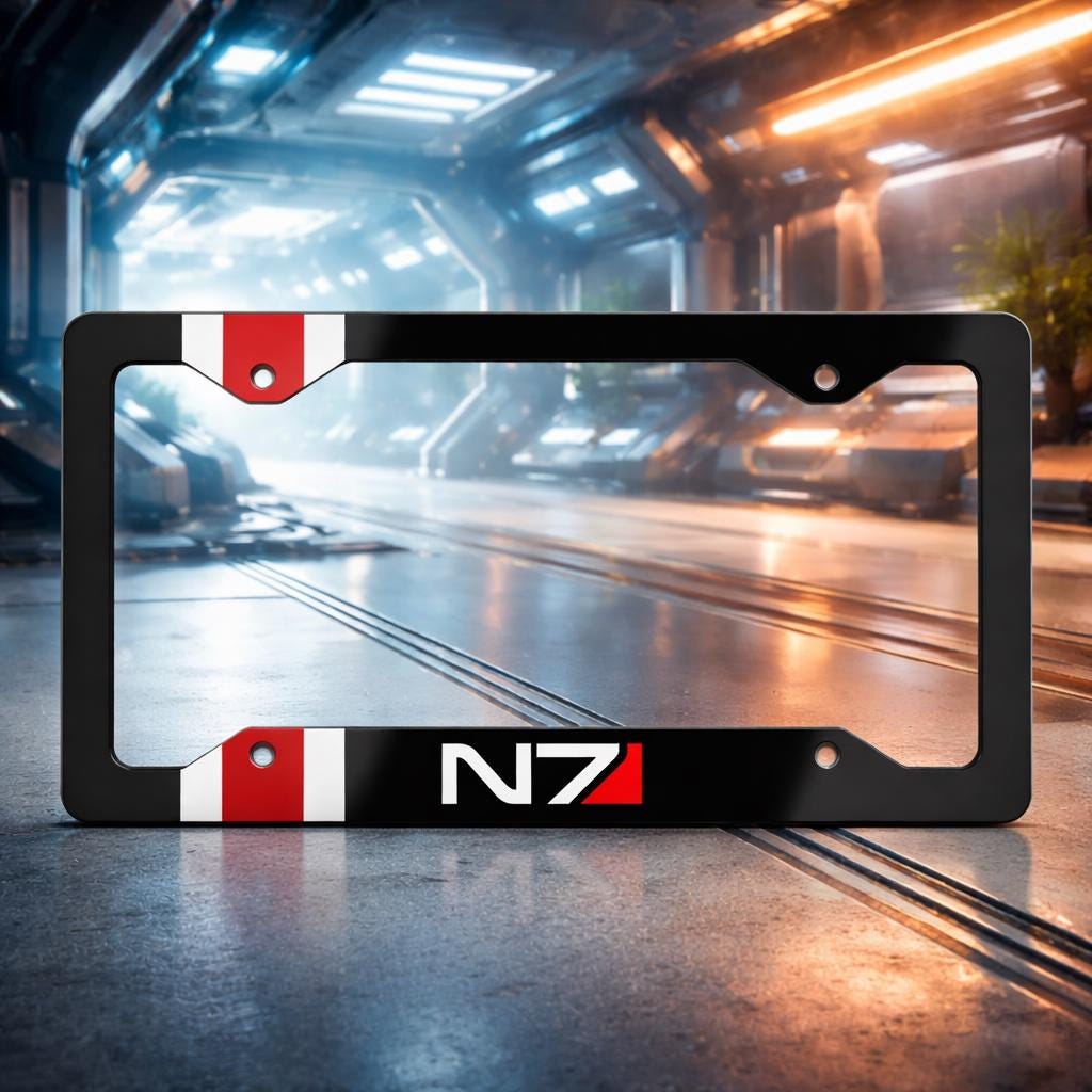 N7 Stripe License Plate Frame