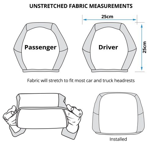 Militech Car Seat Headrest Covers